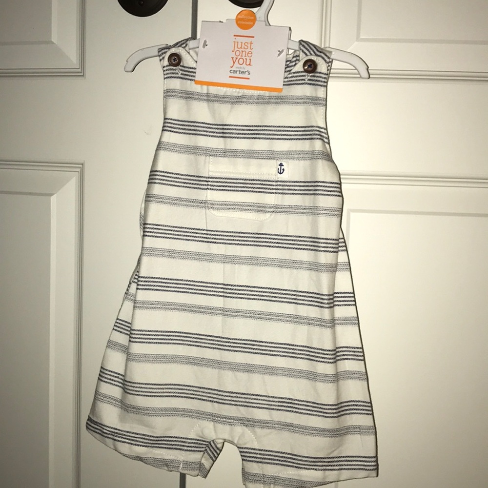 NWT Baby boy overalls with matching hat